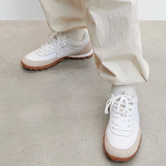 MANGO | LEATHER PANEL QUILTED SNEAKERS EU 40 SIZE 9 - Picture 3 of 10